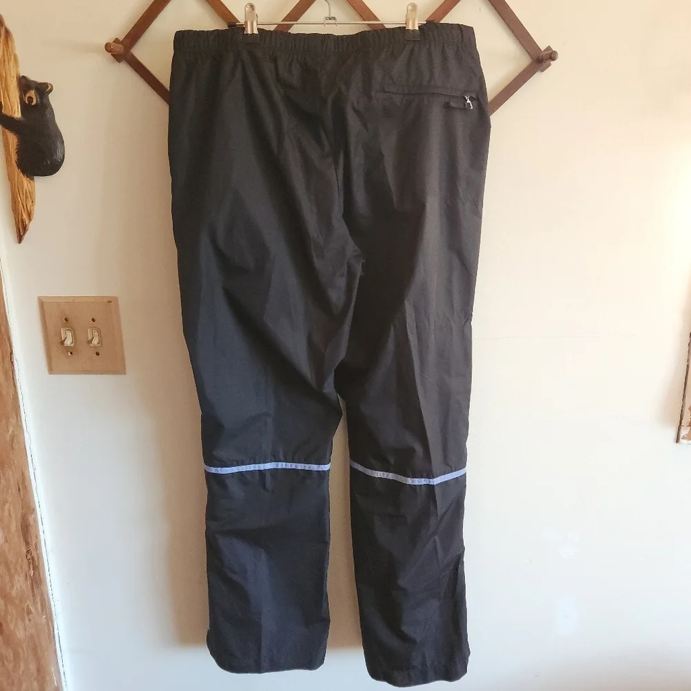 Nike Golf Wind Pant Straight-Leg Track Black Drawstring Pocket Large L